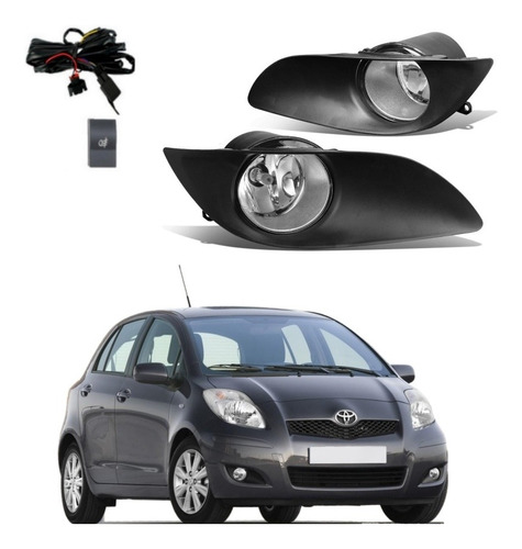 Kit Neblineros Toyota Yaris Sport 2009 - 2011 Con Luces Led