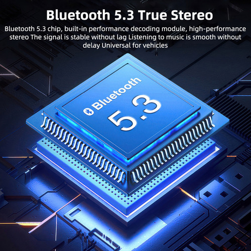 Transmisor Bluetooth 5.3 Fm, Adaptador De Coche, Carga Inalá