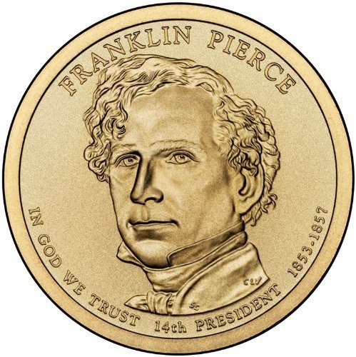 Franklin Pierce Us Presidential Dollar Un Solo Moneda Por Mo