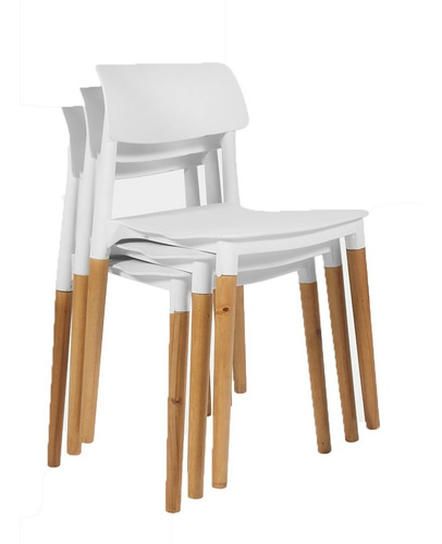 Imagen 6 de 8 de Pack X 4 Sillas De Comedor Milán