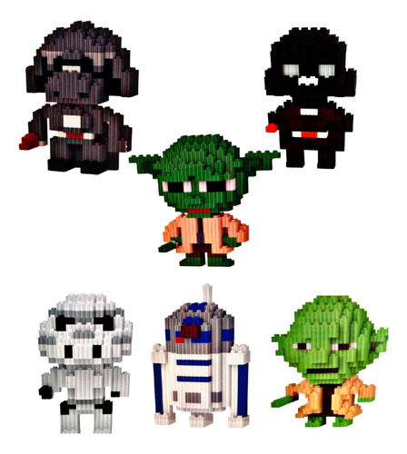 Bloques Mágicos Figuras Armables Personajes De Star Wars