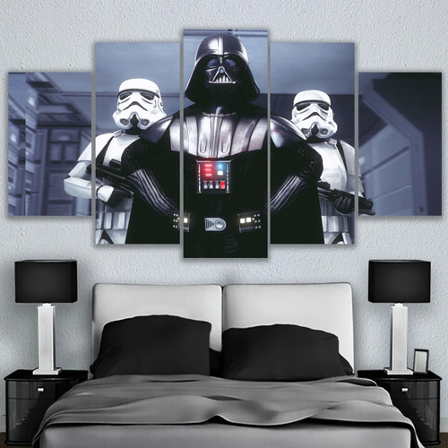 5 Cuadros Decorativos Darth Vader Stormtroopers Star Wars 