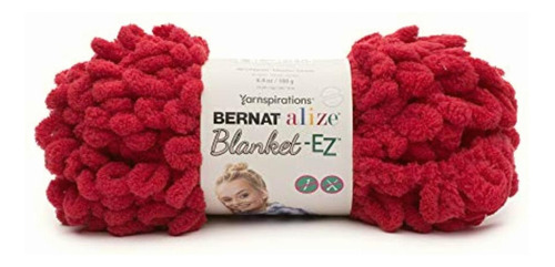 Bernat Alize Blanket-ez Yarn, Rojo Brillante