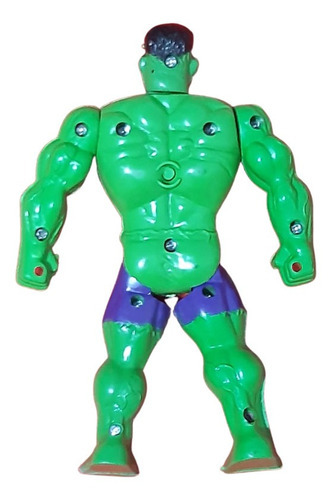 Mini Boneco Hulk Articulado 16cm League Of Heroes
