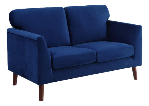 Lexicon Tipton - Sofa Biplaza Para Sala De Estar, Color Azul