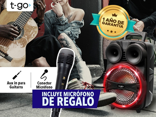 Parlante Karaoke Bluetooth Potente 3000wts Luces + Micrófono