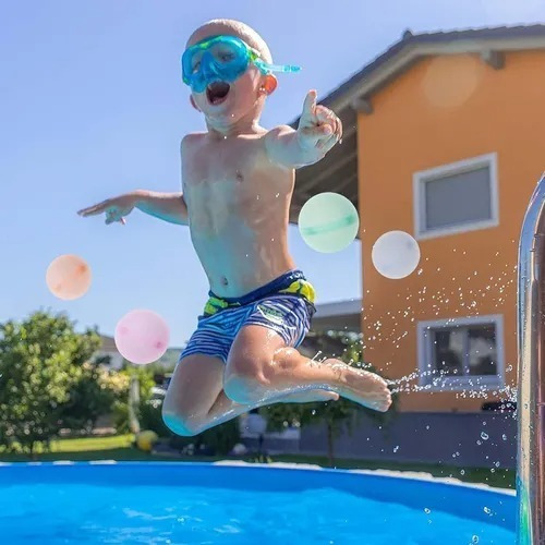 Globos De Agua Reutilizables Con Imanes Juego Pelota Alberca
