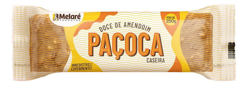 Pacote De Paçoca Caseira Premium Melaré 250g
