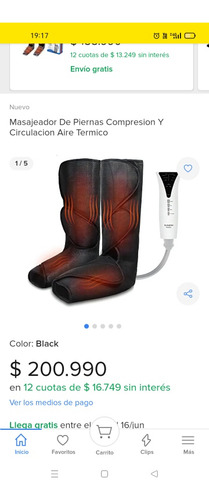 Botas Masajeador Con Compresion Con Aire Caliente