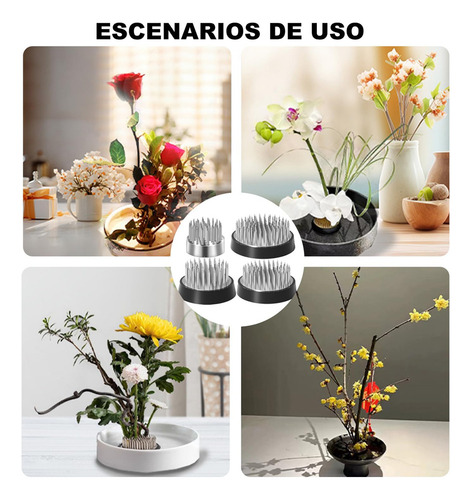 Juego De 6 Piezas Ranas Florales, Kenzan Para Flores, Sin