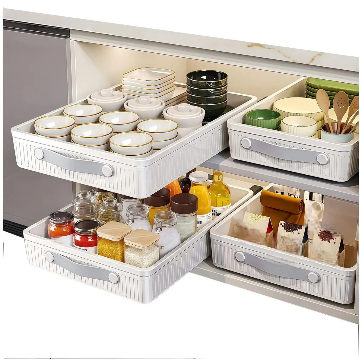 Organizador Deslizante para Armário de 40 x 25cm, sem Furar