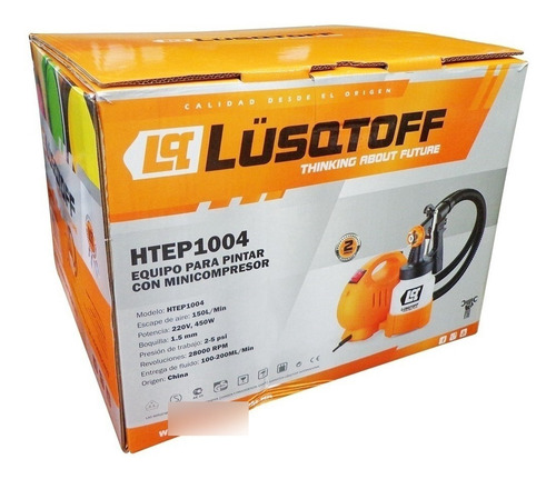Imagen 4 de 9 de Maquina Pintar Latex Lusqtoff 450w Equipo Soplete Pistola