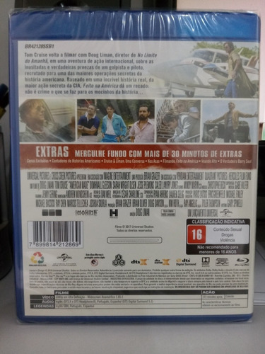 Blu-ray Feito Na América Tom Cruise Original Lacrado!