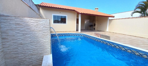 Imagem 2 de 25 de Casa Com Piscina, Área Gourmet Com Churrasqueira, No Bairro Bopiranga Em Itanhaém, Aceita Financiamento Bancário