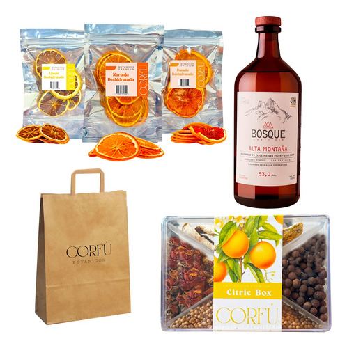 Kit Regalo Bosque Alta Gin Botanicos Corfu + Citricos