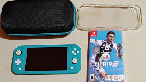 Consola Nintendo Switch Lite Turquesa 32gb + Extras (Usado)