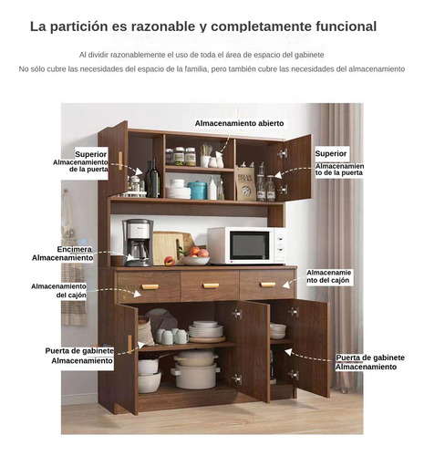 Estanterías Con Almacenamiento De Muebles Cocina Con Cajones