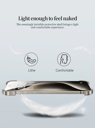 Funda Teléfono Aleación Aluminio For iPhone 16/15/14/13/12