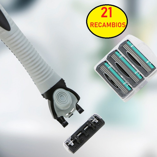 Lov'yc Afeitadora 1 U. + 21 Recambios, 3 Hojas, Hombre