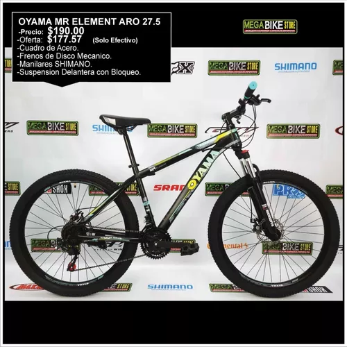 Comprimir Abuelo Pensar en el futuro Bicicleta Montañera Oyama Mr Element Aro 27.5 Shimano | MercadoLibre