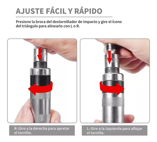 Destornillador De Impacto 13 En 1, Resistente Y Multifuncion