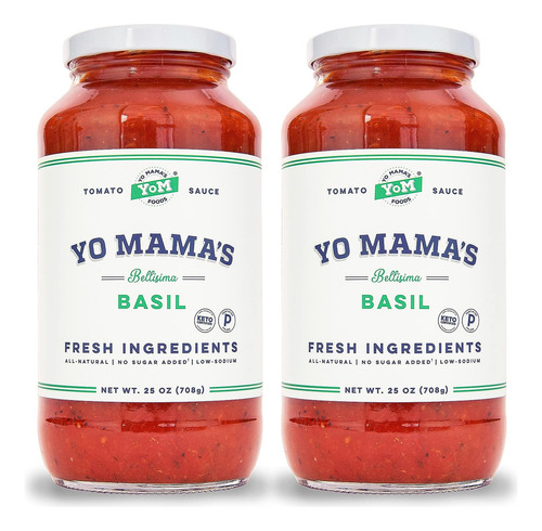 Yo Mama's Foods - Salsa De Pasta De Tomate Y Albahaca Cet