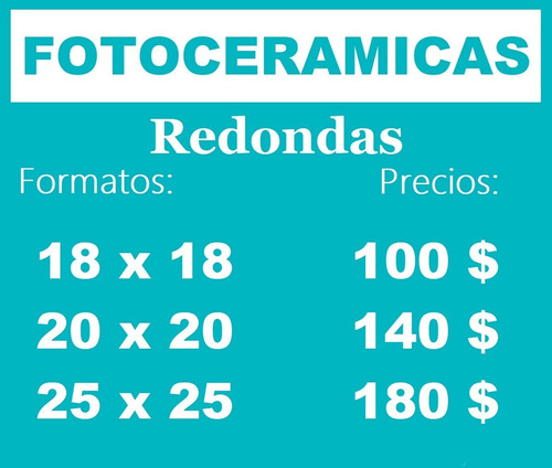 Imagen 6 de 8 de Fotoceramicas - El Mejor Regalo Para Tu Ser Querido