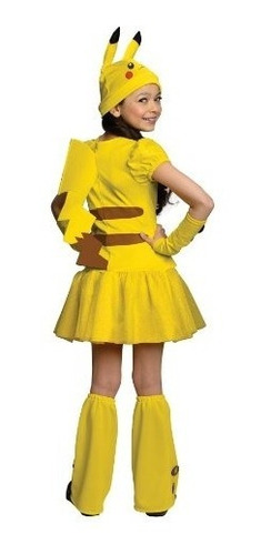 Disfraz De Pikachu Rubie's Un Solo Color Para Niña