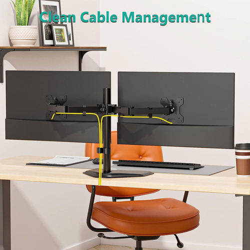 Soporte De Monitor Doble Wali Para Escritorio