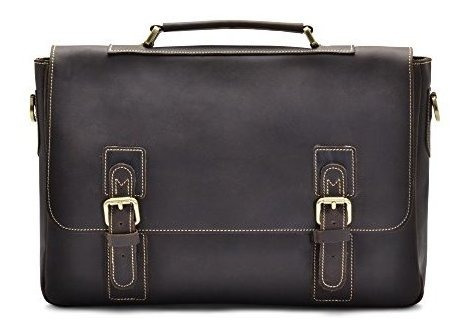 Holssen Satchel Portafolios Messenger 16 Piel Autentica Bols