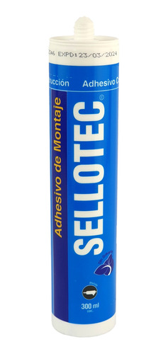 Adhesivo Montaje 300ml Blanco Sellotec