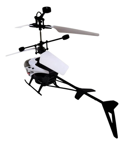 Helicoptero Radio Control Con Luz Carga Usb Tut Tuttishop Color Blanco