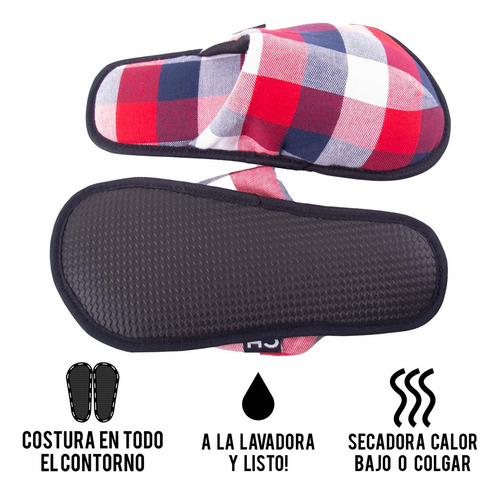 Pantufla Hombre Mujer Invierno Talla Ch 22-24 Twins