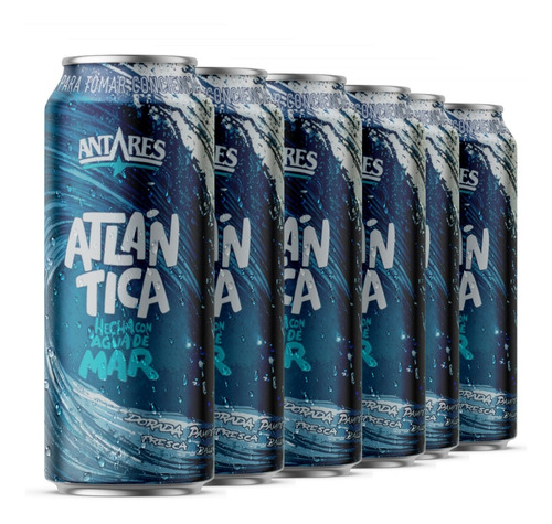 Cerveza Antares Atlántica Pack  X 6 Latas X  473ml. - Envíos