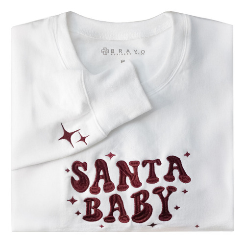Sudadera Santa Baby, Sueter Navideño, Ugly Sueter, Unisex.
