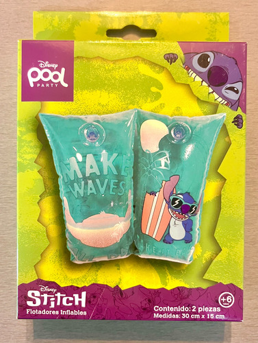 Flotadores Para Brazos Disney Stitch Pool Party Nuevos Agua