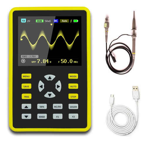 5012h 2.4  Osciloscopio Digital Portátil Portátil De 100mhz