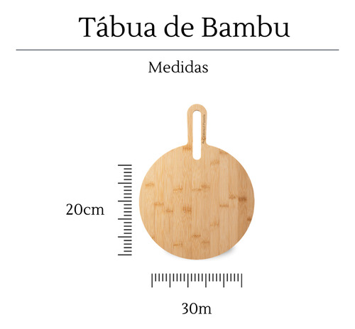 Tábua de Servir Para Carne Churrasco em Bambu