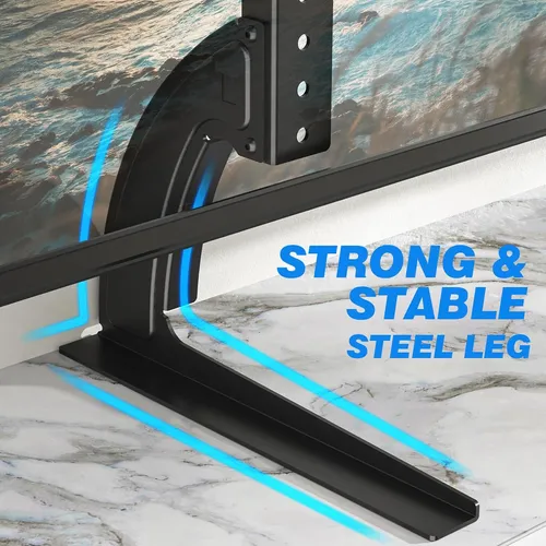 Rfiver Universal Table Top Tv Stand Base Tv Legs With Hei...