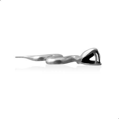 Imagem 3 de 4 de Pingente Cobra Prata 925 Banho De Ouro 18k. Fp - 32038401