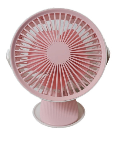 Mini Ventilador Giratorio Mesa Clip Portatil Recargable 3vel