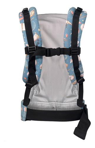 Portabebé Ergonómico Nukú Gabardina La Rebozería Canguro Color Mi Principito