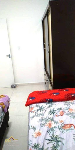 Imagem 18 de 22 de Flat Com 1 Dormitório À Venda, 41 M² Por R$ 240.000,00 - Ocian - Praia Grande/sp - Fl0007
