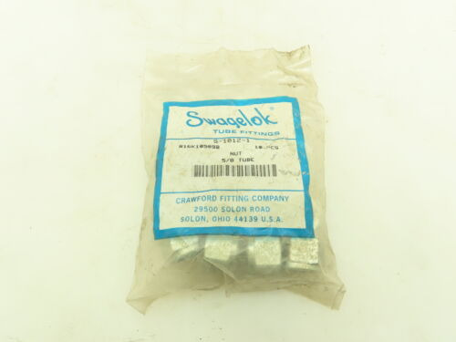 Swagelok S-1012-1 Tube Fitting Compression Nut 5/8 Tube Ssc