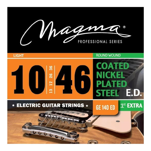 Encordado Guitarra Electrica Magma Ge110ed 009/042 Coated
