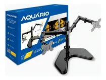 Comprar Suporte Articulado Para 2 Monitores De 14 A 32 Com Base Fixa Cor Preto