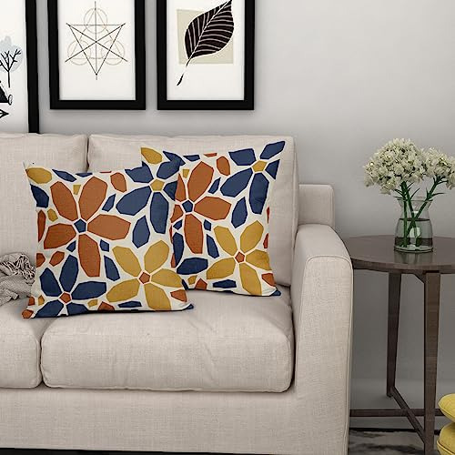 Juego De 2 Fundas De Almohada 45 X 45 Cm, Colores Azul, Nara