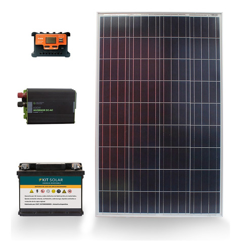 Kit Solar 600w Panel 100w Para Cortes Motorhome Energia 2x