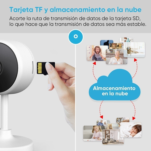 Imagen 2 de 7 de Mini Cámara Wifi Interior Seguridad 1080p