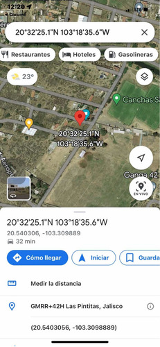 Terreno Bardeado Espaldas Aeropuerto Guadalajara Contraesquina De Los Campos De Fut Saturno / 348 M2 Total / Zapote / Negociable / Credito / Documentos Regla / Titulo Gob / Aljibe Aceptó Btc - Bnb